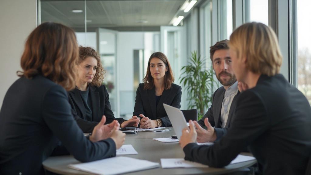 Professioneel Nederlands trainingsomgeving met zakelijke deelnemers